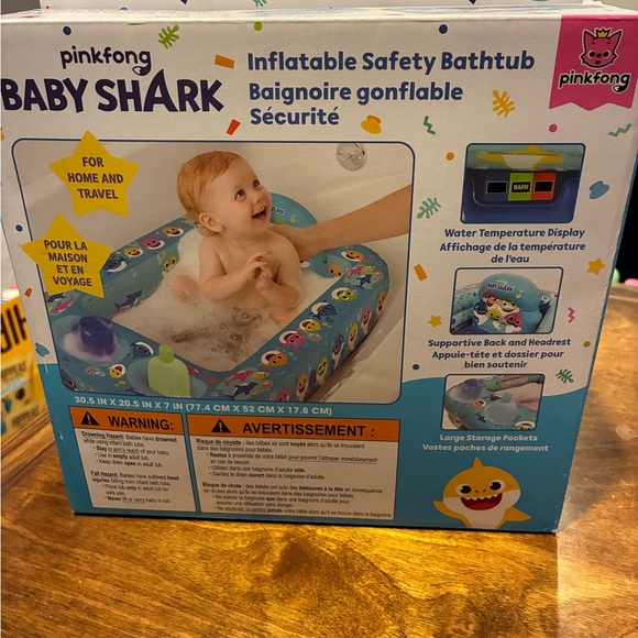 Pink Fong | Toys | Pinkfong Baby Shark Inflatable Bathtub Multicolor ...